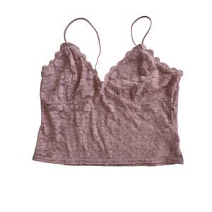 Lace Cami Tank XL Festival Romantic Fairycore Bohemian Sheer Lightweight